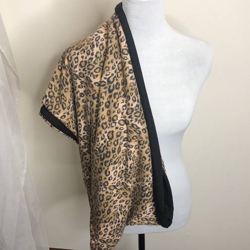 Charlotte Russe  animal print black back wrap around scarf