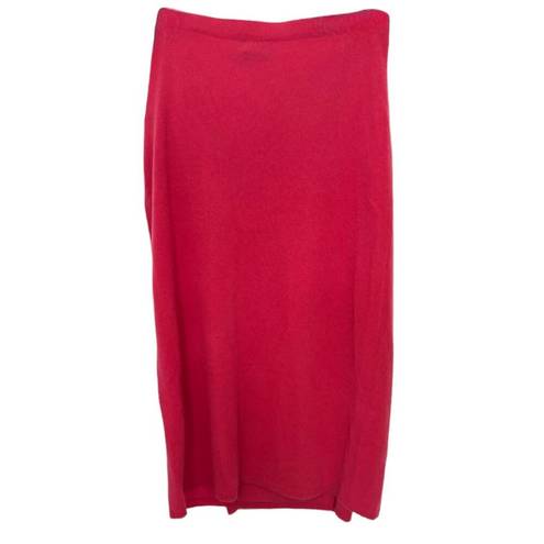 Polo  RALPH LAUREN 100% CASHMERE WRAP MIDI CORAL RED SKIRT LARGE NWT $498