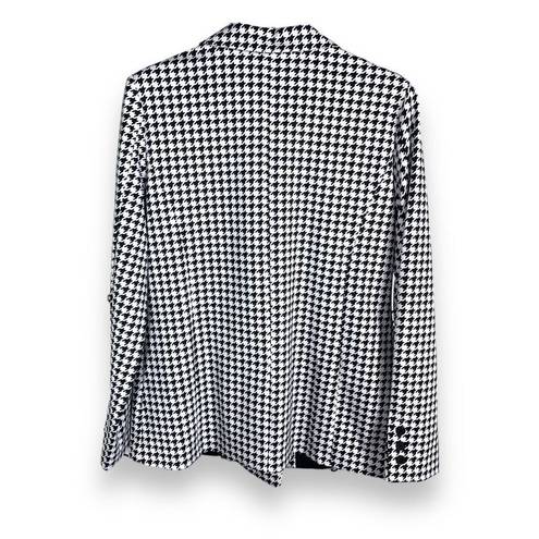 Houndstooth Marled  Longline Blazer M