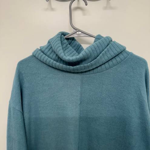 Lulus Autumn Daze Mint Blue Cowl Neck Long Sleeve Sweater Dress