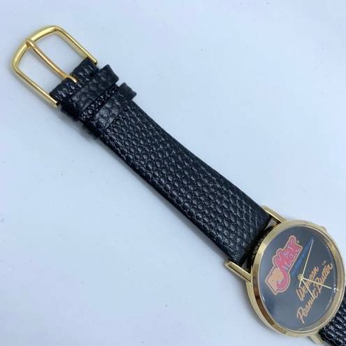 Vintage PBMax Candy  m&m's Wrist Watch Mars 33mm gold tone running