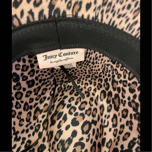 Juicy Couture  Leopard Print Fedora Hat One Size NWT