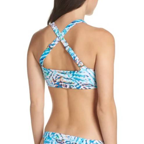 PilyQ Printed Tie Front Bikini Top