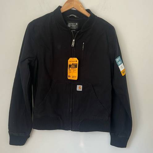 Carhartt  Women's Bomber Jacket XXL model # OJ2524-W NWT  Black Canvas Sz Small