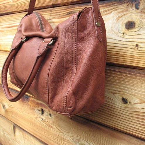 Krass&co NWT American Leather  Soft Leather Satchel Tote Shoulder Bag