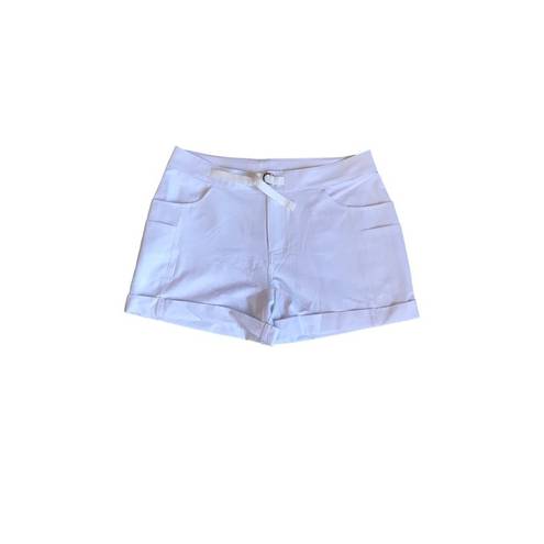 Zyia  Active White Cuffed Leg Shorts