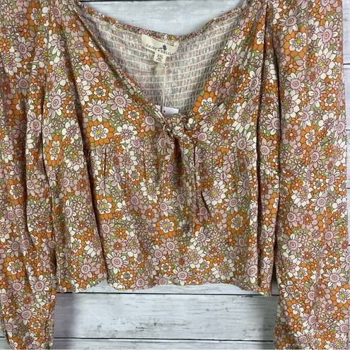 Daisy  And Delilah Floral Tie Front Top Size XXL