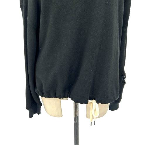 n:philanthropy  Olympia Distressed Sweatshirt in Black Cat Size Medium