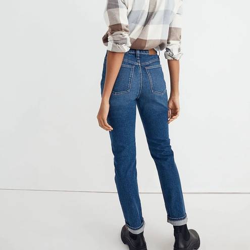 Madewell The Tall High-Rise Slim Boyjean Twyford Wash 26T Blue High Rise Tapered