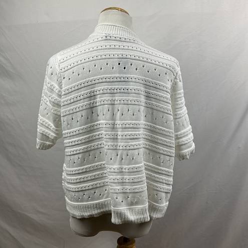 Cyrus  open front knit cardigan sweater short sleeves size 3x