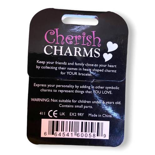 Cherish  Charms 18 Bracelet Charm Silvertone NEW NWT 18th Birthday Silver Tone