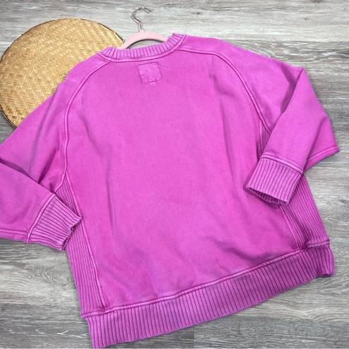 Aerie  down to earth crewneck sweatshirt in pink