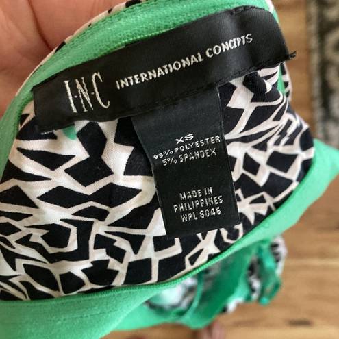 INC  international concepts size XS black and mint green tie behind neck