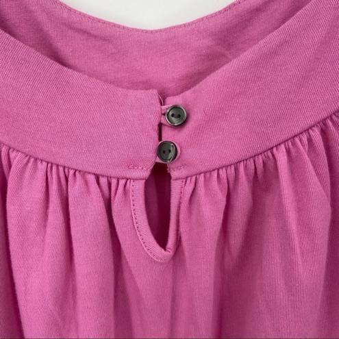 Gap  Spaghetti Strap Ruffle Hem Top Pink Small NWT