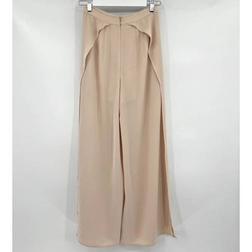 Keepsake  Needed Me Pants Shorts in Nude Side Slit Wide Leg Pants Women's Size S