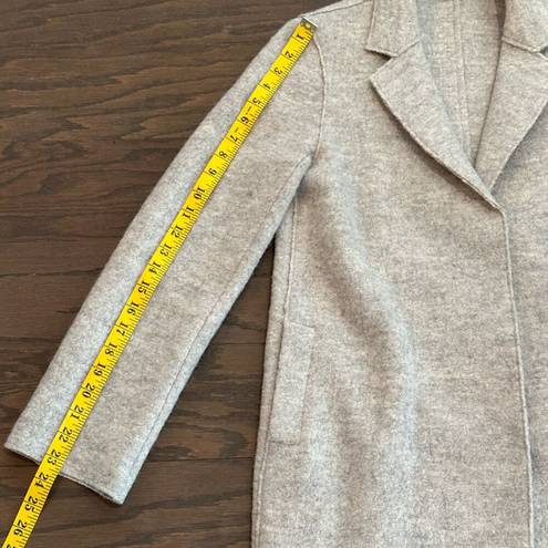 Boden Sally Boiled Wool in Gray Trench Long Coat Size 4 R