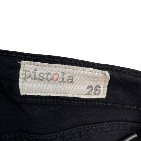 Pistola  A Line High Rise Skinny Black Jeans