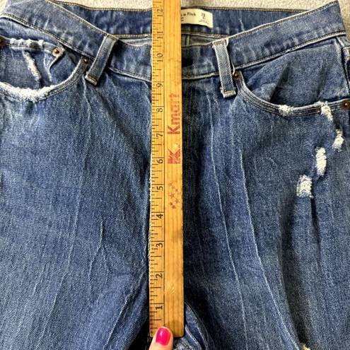 Abercrombie & Fitch Abercrombie Fitch Womens Jeans Size 6 Mom Jean High Rise Distressed Raw Hem