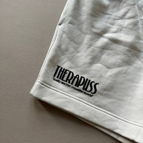 Pass That Puss Therapists Sweat Shorts Tan Size L