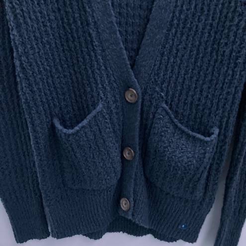 Hollister Navy Button Down Cardigan