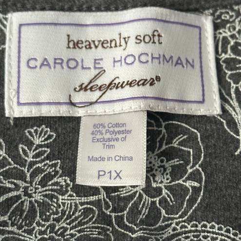 Carole Hochman Gray Paisley Floral Pajamas