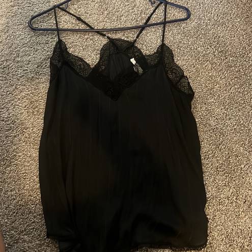 Lovestitch Black Lace Sheer Tank Top