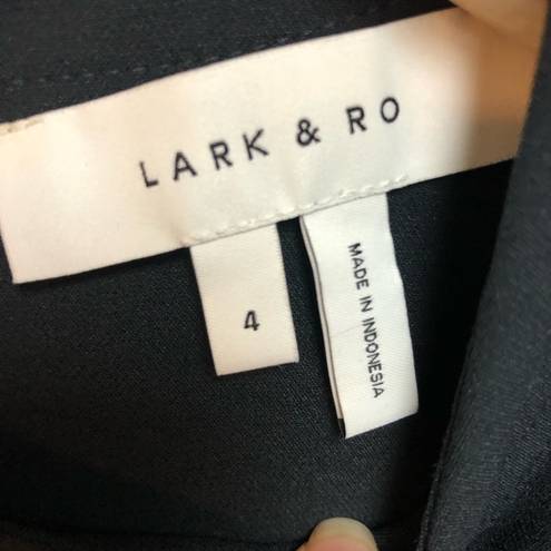 The Row Lark and short sleeve, bluish black dress