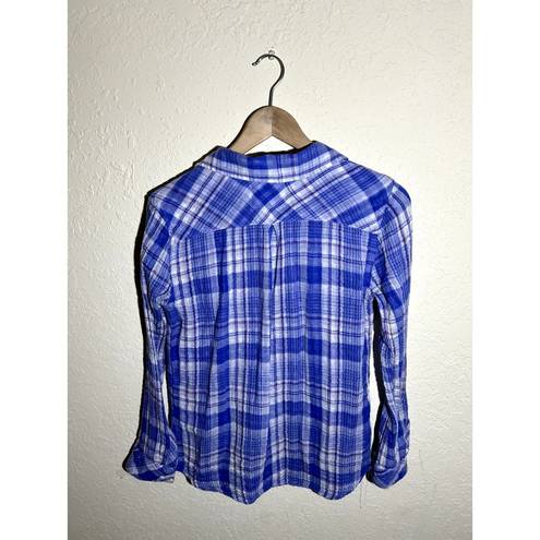 Rails  Blue Flannel Size Medium