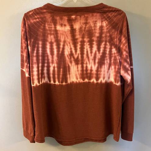 Sonoma Womens XL Sweatshirt Brown/Beige Tie Dyed