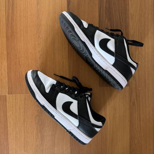 Nike Dunk Low Black & White Shoes - Women Size 8