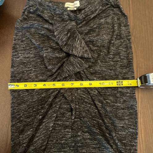 Isabel Marant Etoile Gathered Pencil Skirt Black Grey Marl Size FR 34 US XS FLAW