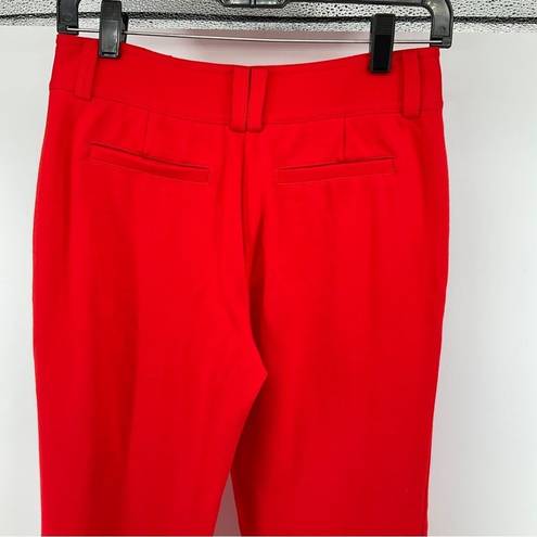 Cache  Women’s Red Cropped Trouser Pants Size 4