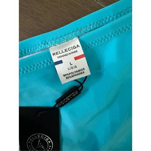 Relleciga NWT  Paris blue high waist bikini bottom large