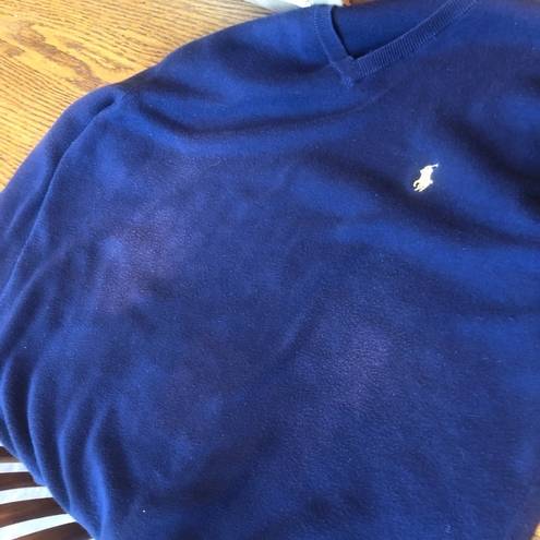 Polo  by Ralph Lauren Pullover 100% Pima Cotton Size Medium Navy