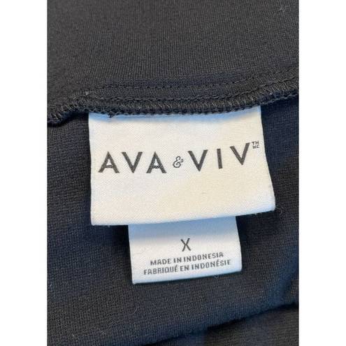 Ava & Viv  Black Stretchy Pencil Skirt Size X Plus