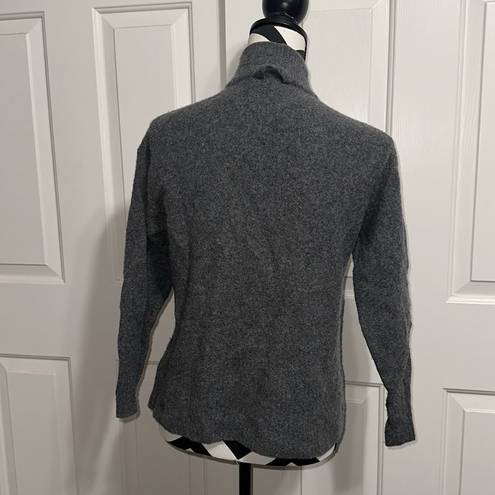 Everlane  Gray Mock Neck Wool Blend Sweater