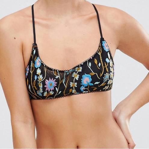 Free People So Into You Embroidered Bralette