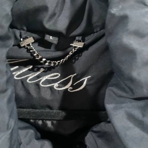 Guess  Black Hooded Duffle Coat