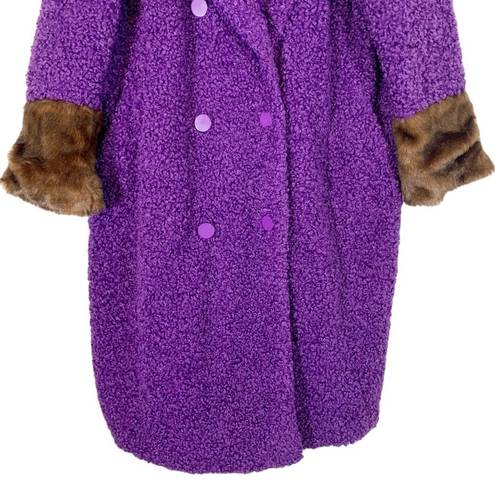 Eloquii  Bouncle Sherpa Teddy Coat Size 18/20 NWT Purple