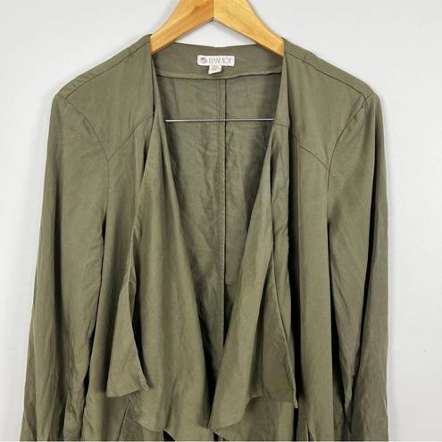 Eliane Rose  Open Front Lightweight Sage Green Jacket Size Large