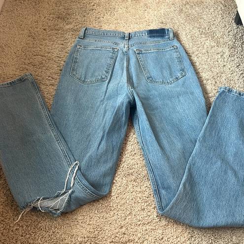 Abercrombie & Fitch Abercrombie Curve Love Ultra High Rise 90s Straight Jeans