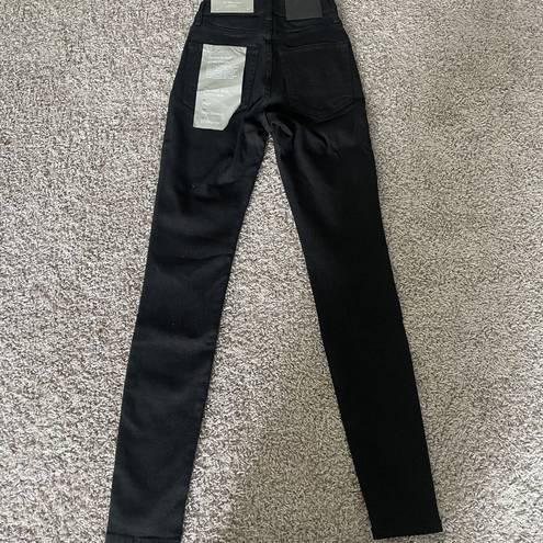 Everlane  NWT Black The Authentic Stretch High Rise Skinny Jeans Black NWT 23 Reg