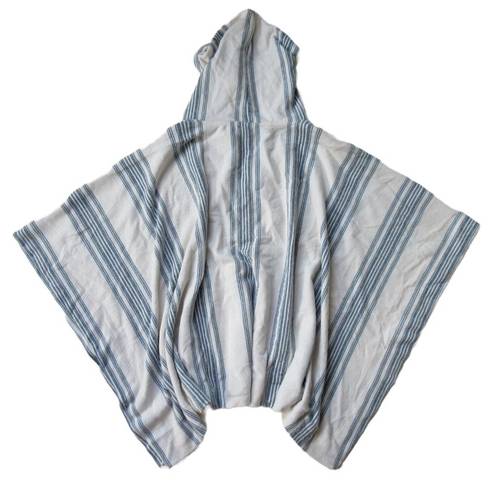 Joie NWT Soft  Pippina in Porcelain Santiago Striped Hooded Poncho Sweater M $188