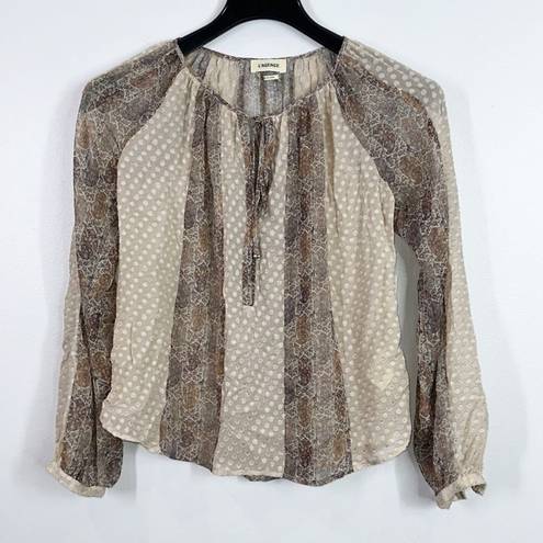 L'Agence L’agence silk blend sheer blouse size XS