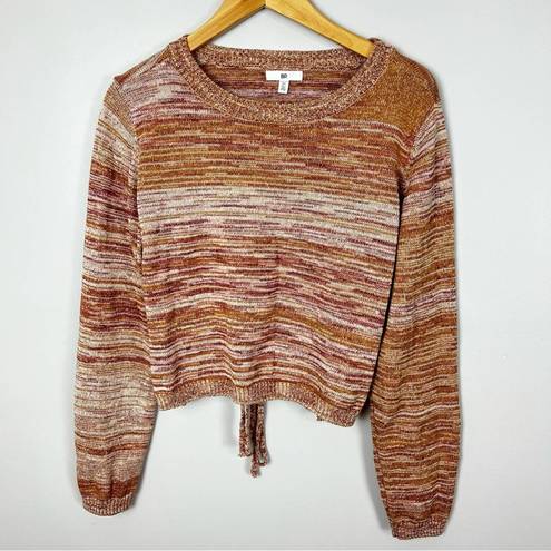 BP Nordstrom . Open Back Tie Sweater in Beige Desert Spacedye Size 2X