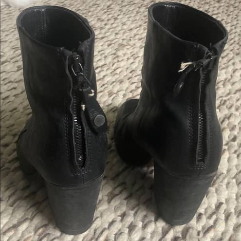 Rag and Bone  Black Leather Newbury Boots sz 9.5