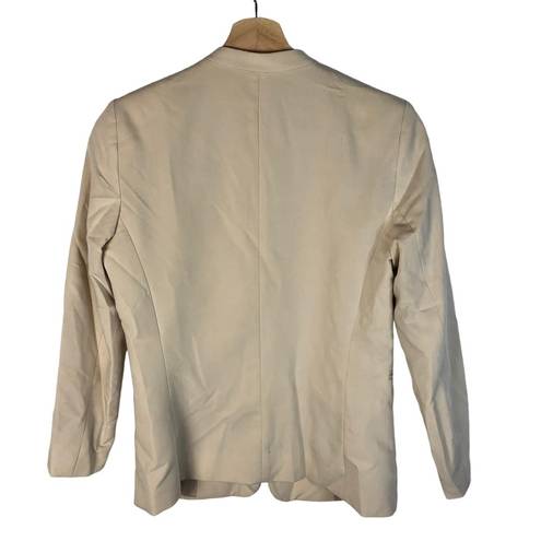 Mango MNG  Cream Clasp Front Blazer Jacket 4