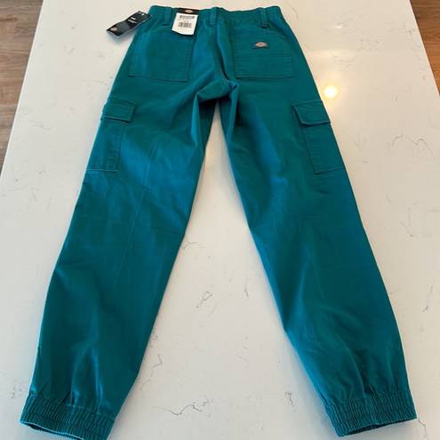 Dickies  Teal High Rise Cargo Jogger Pants Size Women's 24 NWT New