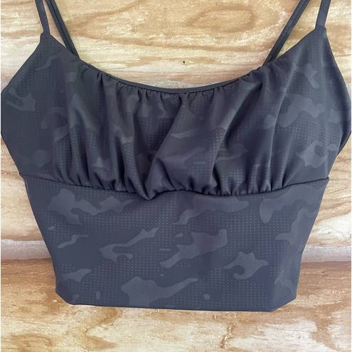 Zyia  Active spaghetti strap padded camouflage sports bra size small