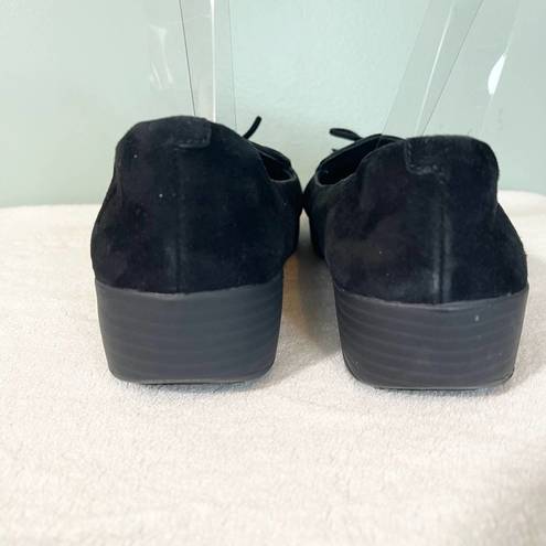 FitFlop  Women's Black Suede Tassel Slide In Loafer Size 7.5